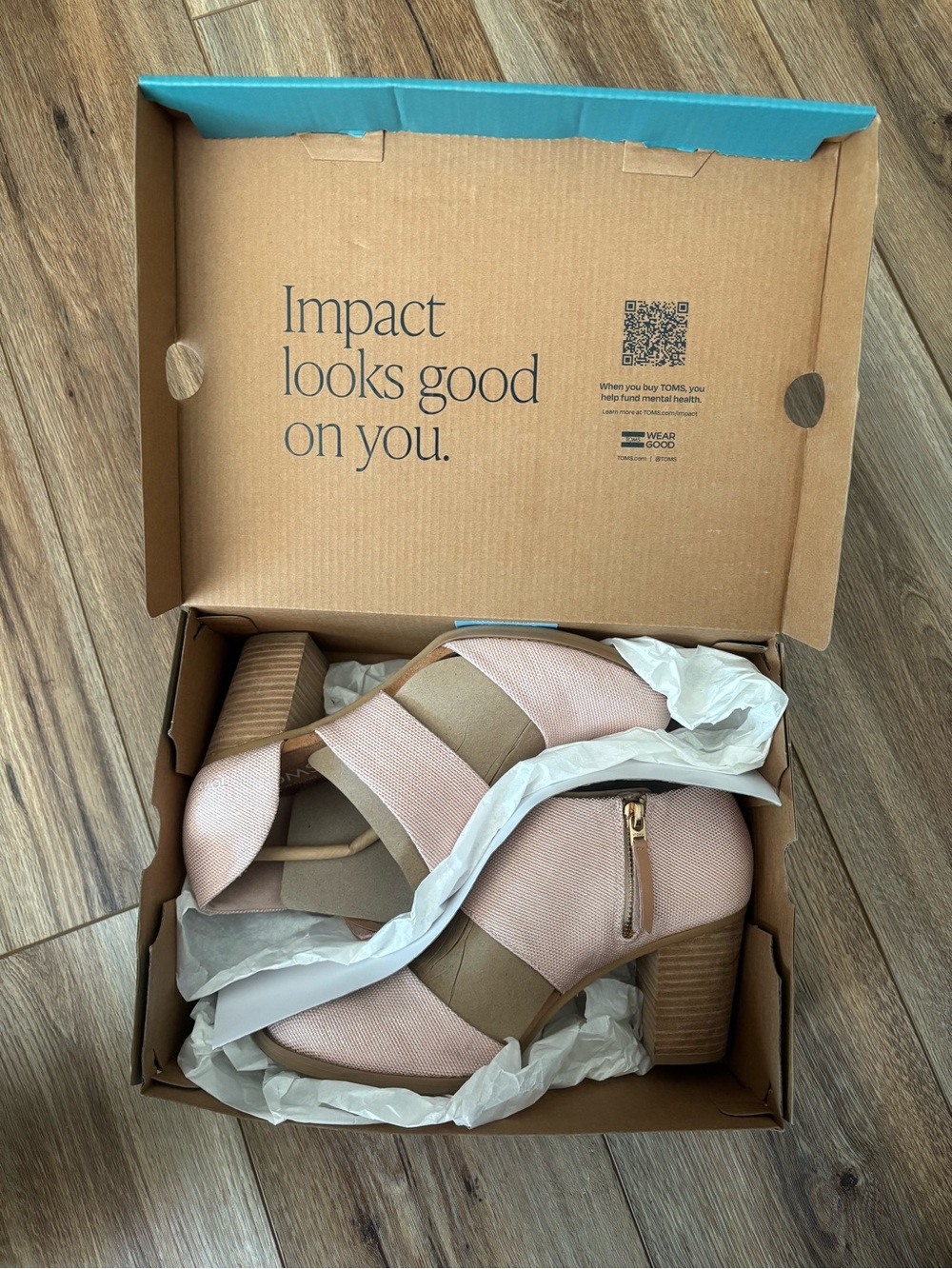 TOMS Pink Block Heel Ankle Boots with Side Zip